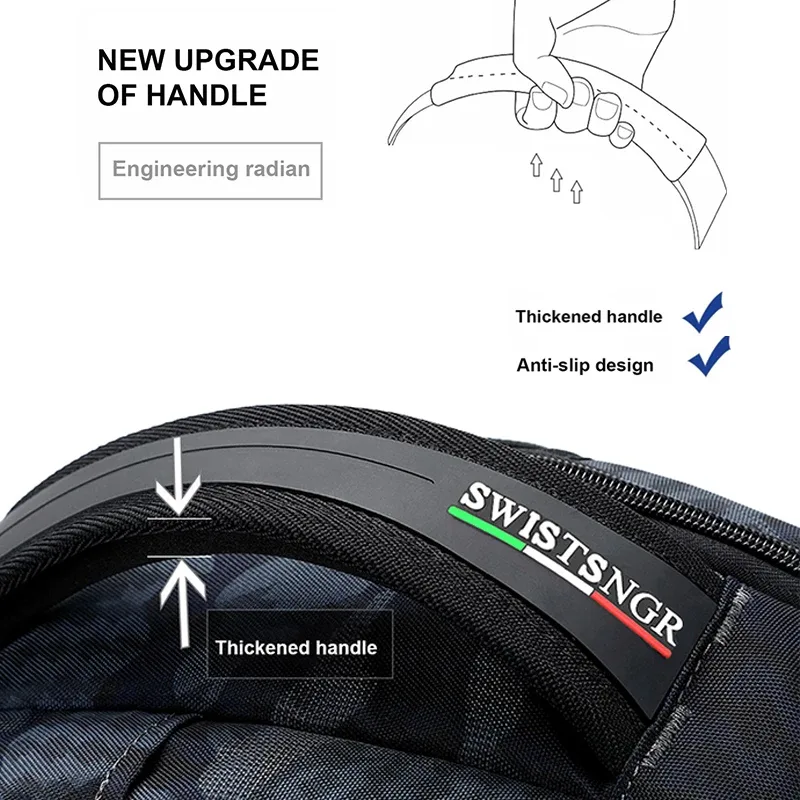 nouveau sac à dos étanche pour homme, compatible avec ordinateur portable 17 pouces, sacs de chargement usb, sac à dos de voyage pour femme, sac d'école vintage pour avion, mochila