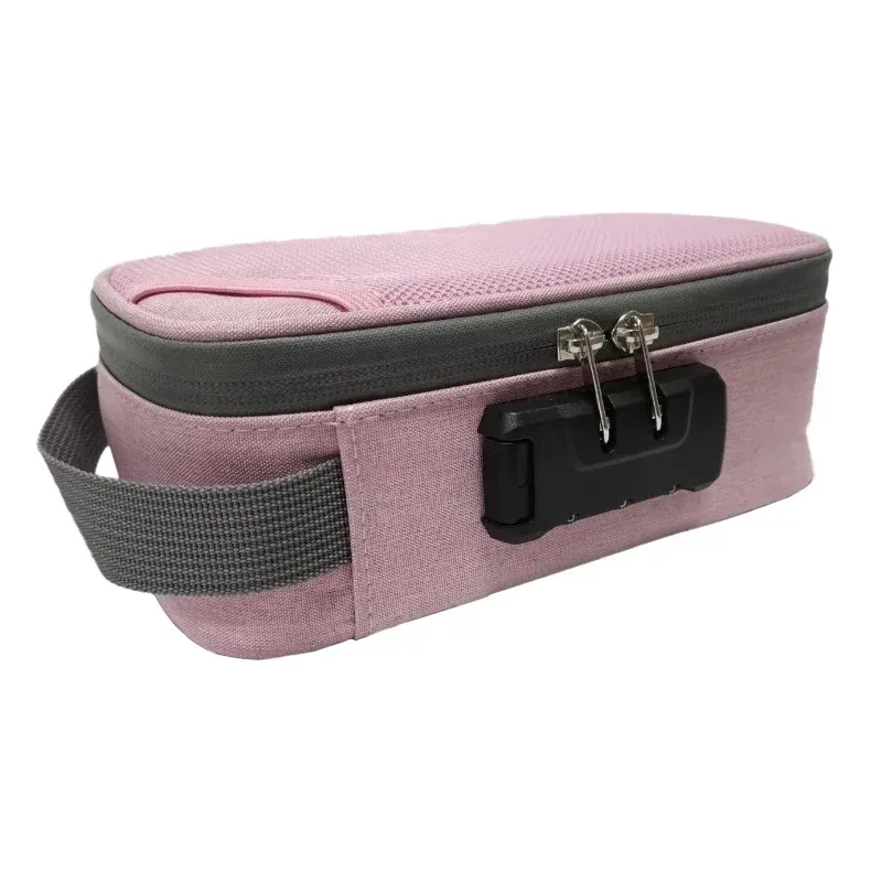 nouveau sac de rangement avec serrure à combinaison, étui de rangement de voyage portable pour hommes/femmes, boîte de maquillage verrouillable, sacs à main de toilette de beauté