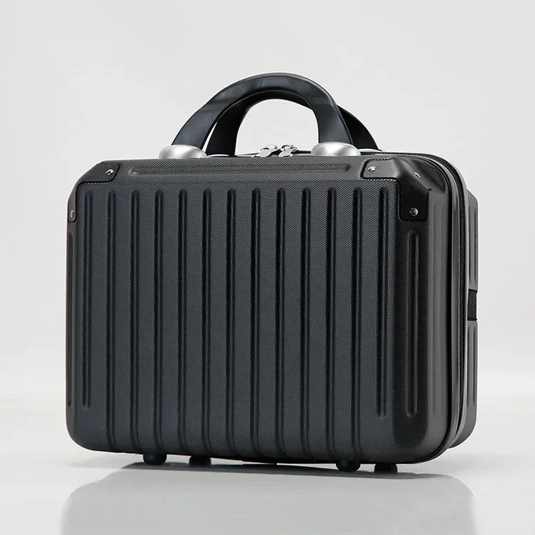 valise légère et portable de grande capacité pour femme, sac de rangement de cosmétiques à fermeture éclair, mini valise d'embarquement, 16 pouces