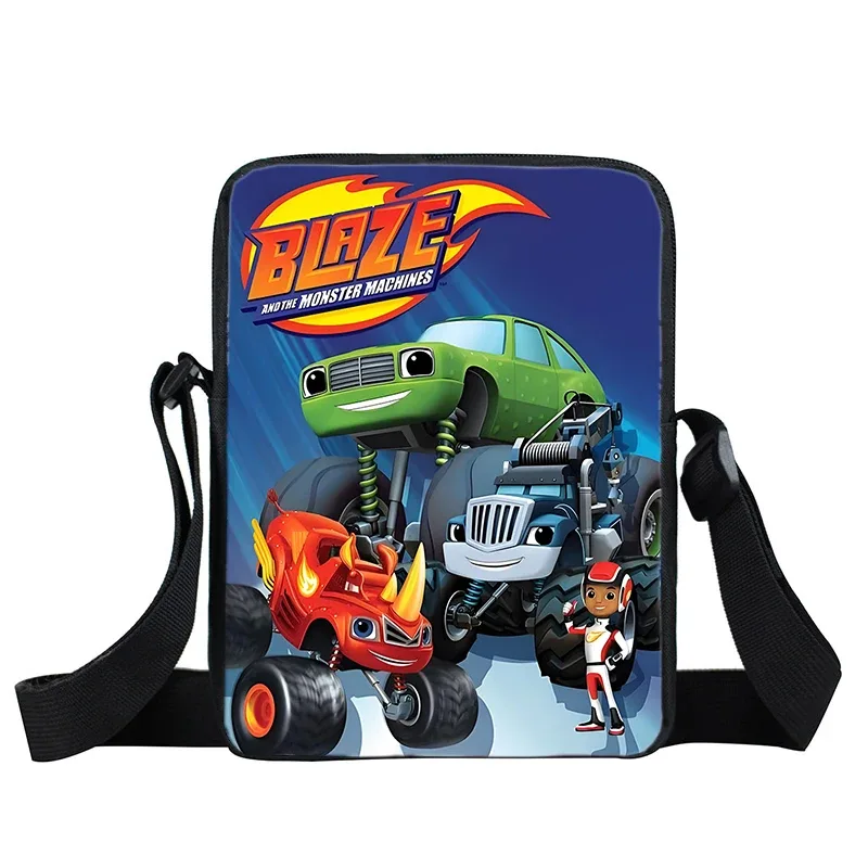 sac à dos blaze and the monster machines, 3 pièces, sac d'école pour enfants avec sacs à bandoulière, trousse à crayons, sac à dos blaze car pour garçons et filles