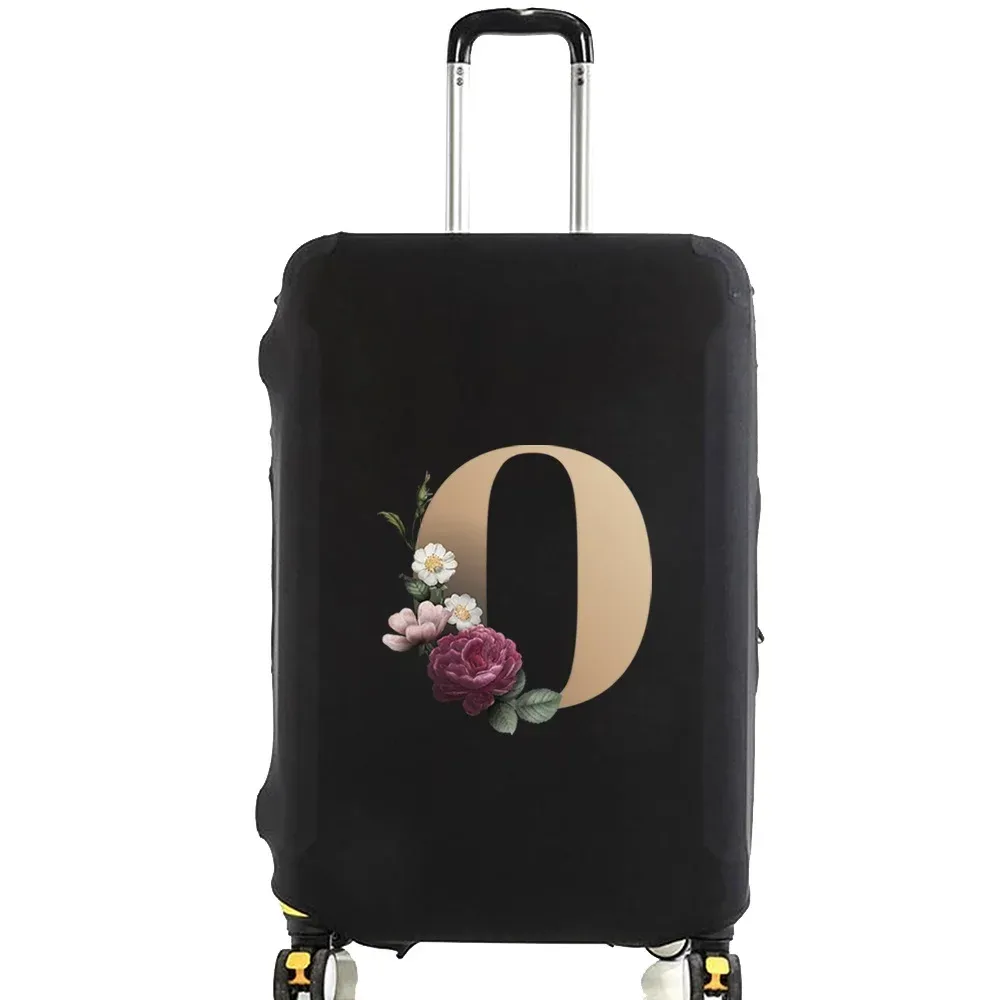 housse de protection pour valise de voyage, housse de protection élastique épaisse pour bagages de 18 à 28 pouces, étui de sac de voyage pour bagages, lettre dorée imprimée