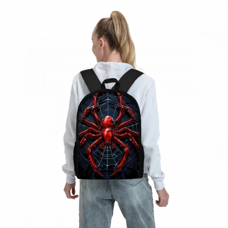 ensemble de sacs à dos red spider trois pièces pour garçons et filles, meilleurs cadeaux, sac à dos scolaire dessin animé 2d pour enfants