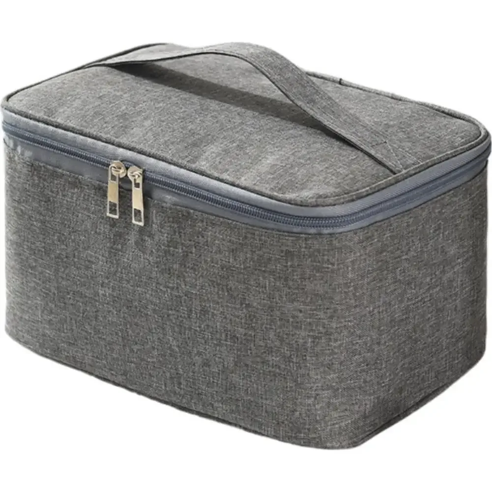 sac de rangement épais de grande capacité, trousse de toilette portable, sac de rangement pour voiture, sac à cosmétiques à usages multiples, pochette de voyage d'affaires, 1 pièce