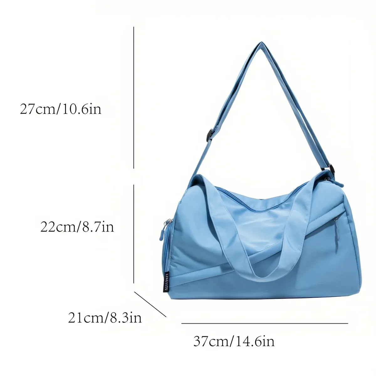sac de sport léger et de voyage pour hommes et femmes, 1 pièce, sac de sport compact en nylon oxford pour la natation, le yoga et les voyages courts