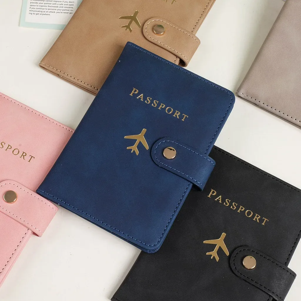 porte-passeport multi-fentes unisexe avec blocage rfid, étui de passeport portable, protection contre le blocage rfid pour les documents de voyage