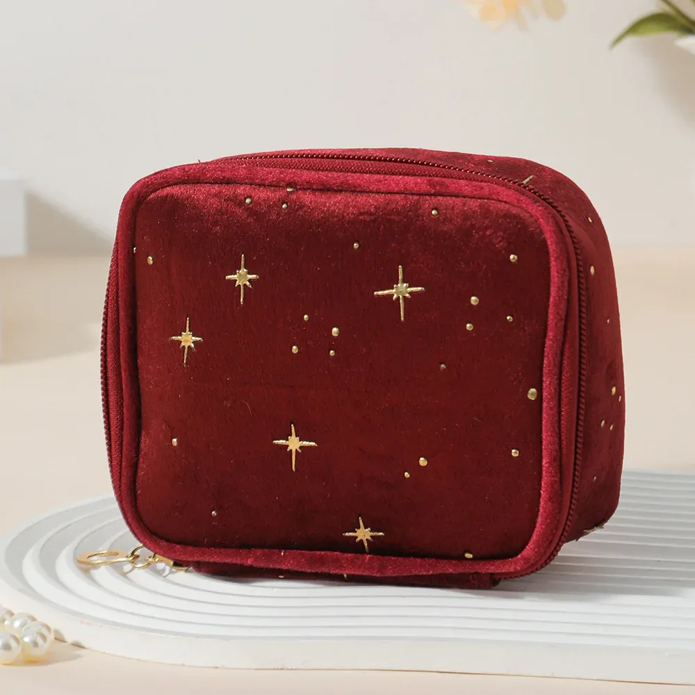 mini sac à cosmétiques carré mignon pour femmes, écouteurs portables, rouge à lèvres, serviettes hygiéniques, pochette de rangement, petits sacs de maquillage à fermeture éclair