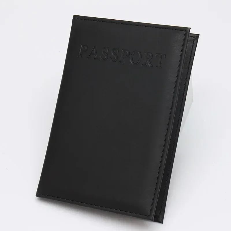 1pc mode nouveau pu femmes porte-passeport couple modèles filles voyage passeport couverture unisexe porte-carte homme porte-carte portefeuille