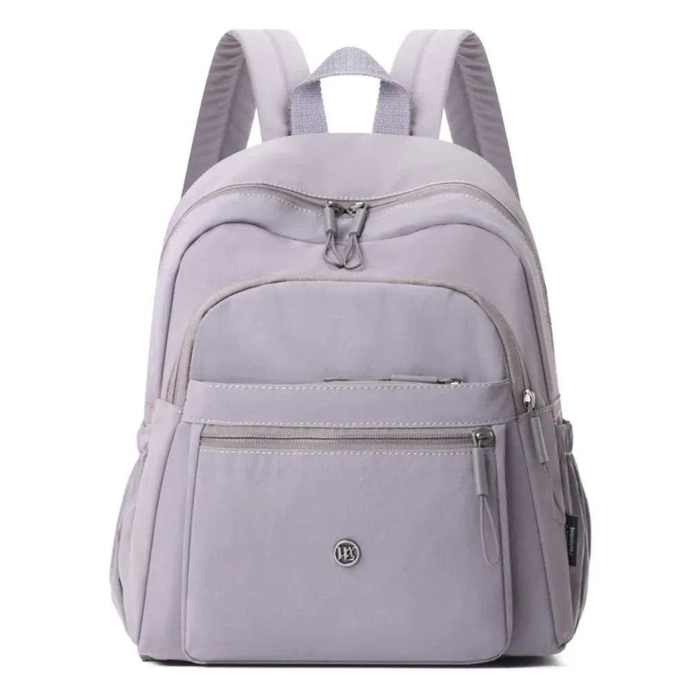 sac à dos en tissu oxford de grande capacité, style japonais, couleur unie, sac à dos décontracté, pochette d'épaule souple et légère, pour tous les jours