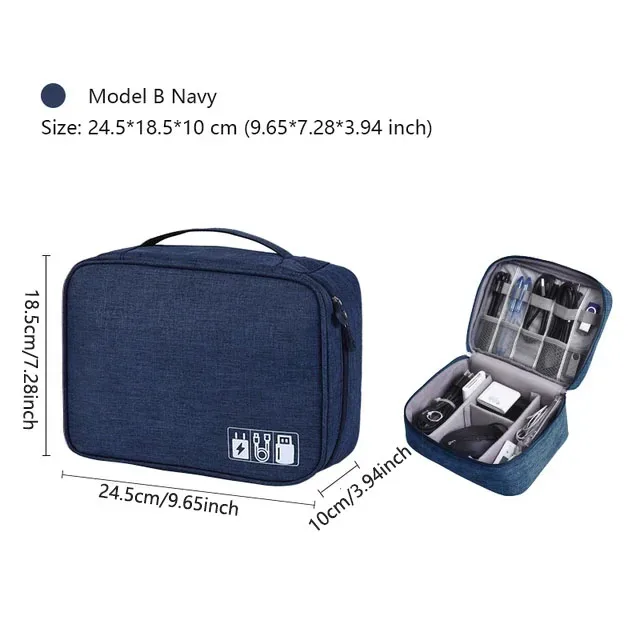 sac de rangement pour câbles de voyage, pochette de rangement numérique portable, sac de rangement étanche pour accessoires électroniques, sacs de rangement de câbles de voyage