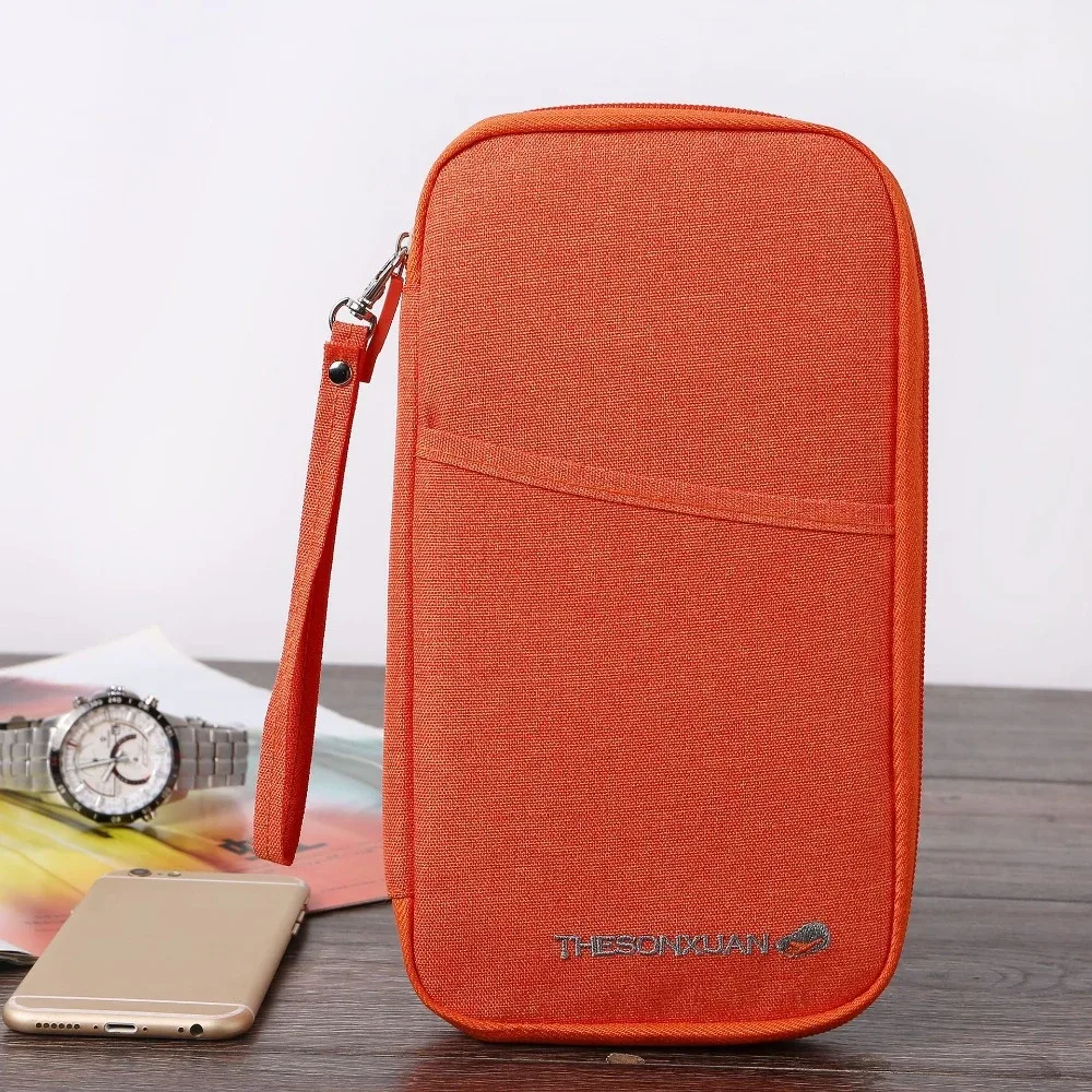 nouvelle pochette de voyage pour passeports, organisateur multifonctionnel pour billets et cartes rfid, idéal pour l'enregistrement à l'avion en famille, unisexe