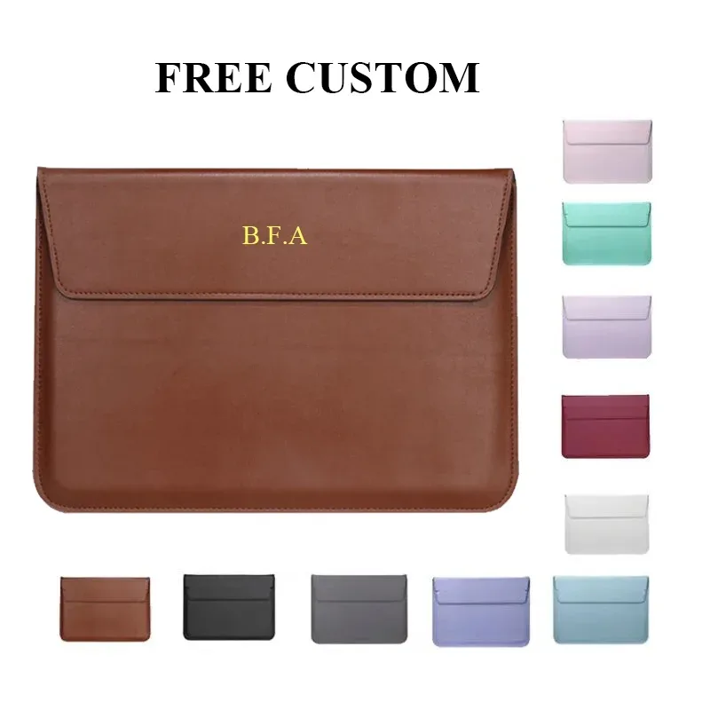 sac lptop personnalisé gratuit pour macbook air 13 étui m1 m2 m3 15 support couverture pochette d'ordinateur sac pour ordinateur portable pour macbook pro 13 14 16 étui