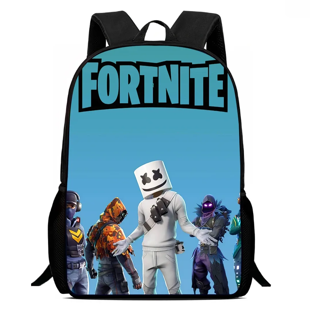 sac à dos d'école fortnite de 15 pouces pour enfants, garçons et filles, sac à dos léger imprimé avec des motifs de jeux, grand format, adapté aux enfants de 5 à 8 ans
