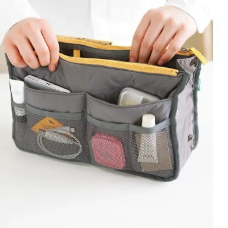 organisateurs de sacs à main, sac de rangement multifonctionnel à double pli, sac de grande capacité, sac de classification