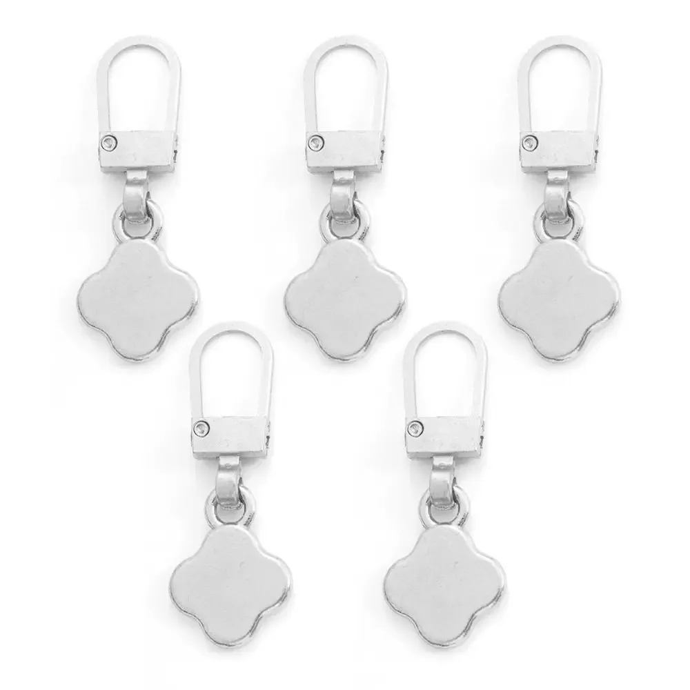 extracteurs de fermeture éclair en métal détachables, 5 pièces, pour curseurs de fermeture éclair, languette de traction, sacs de couture, doudoune, kits de réparation de fermetures éclair
