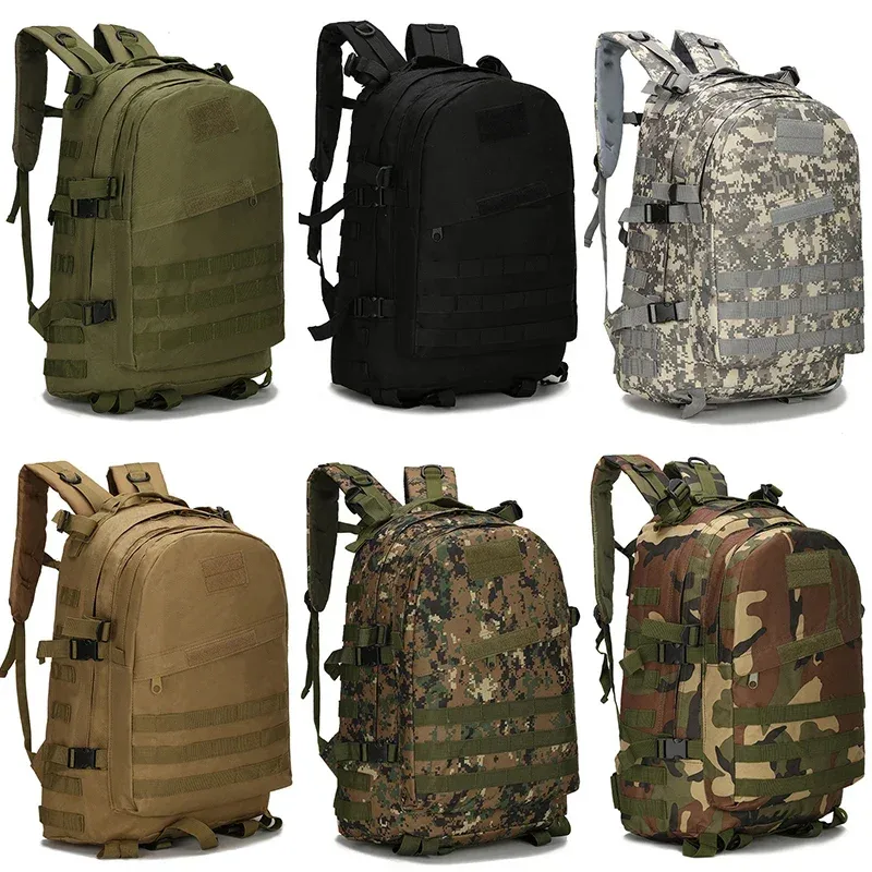 Nouveau Sac à Dos Tactique d'Extérieur 2026, Grande Capacité 40L, Système Molle, Camouflage, pour Randonnée, Chasse, Camping