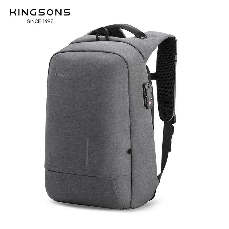 kingsons-sac à dos antivol étanche avec port de chargement usb, sac à dos pour ordinateur portable, ouverture à 13.3 °, hommes et femmes, peintures, 15.6 pouces, 17.3 pouces, 180 pouces