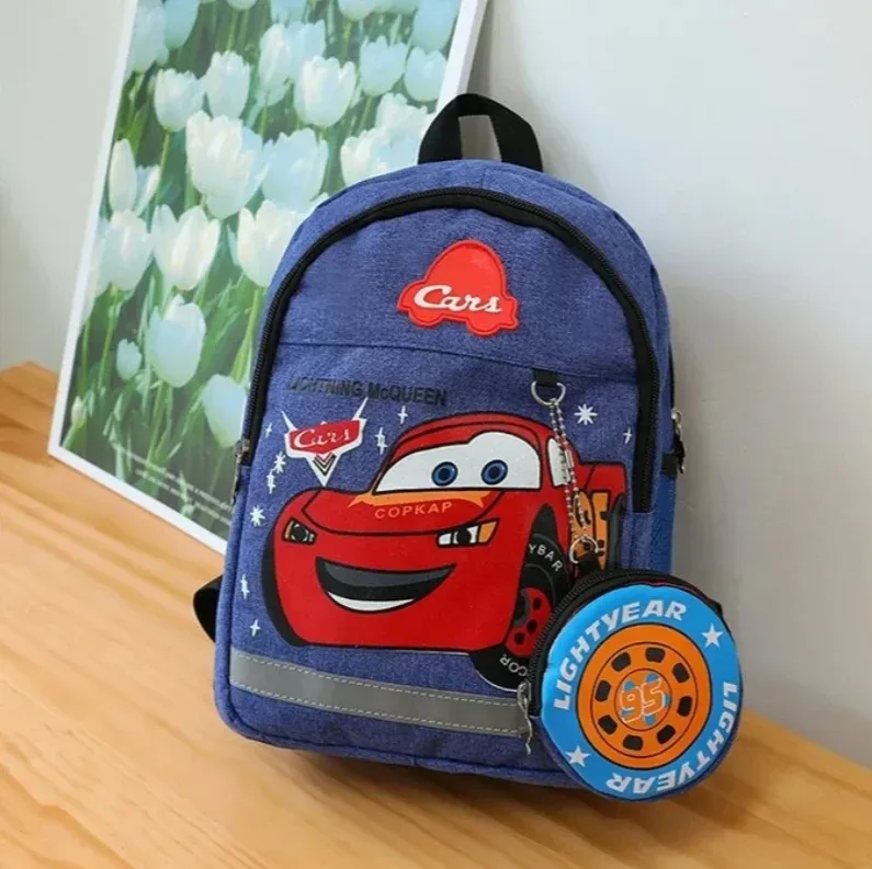 nouveau sac à dos multifonctionnel tendance pour garçon, motif lightning mcqueen, idéal pour l'école et les voyages, imperméable
