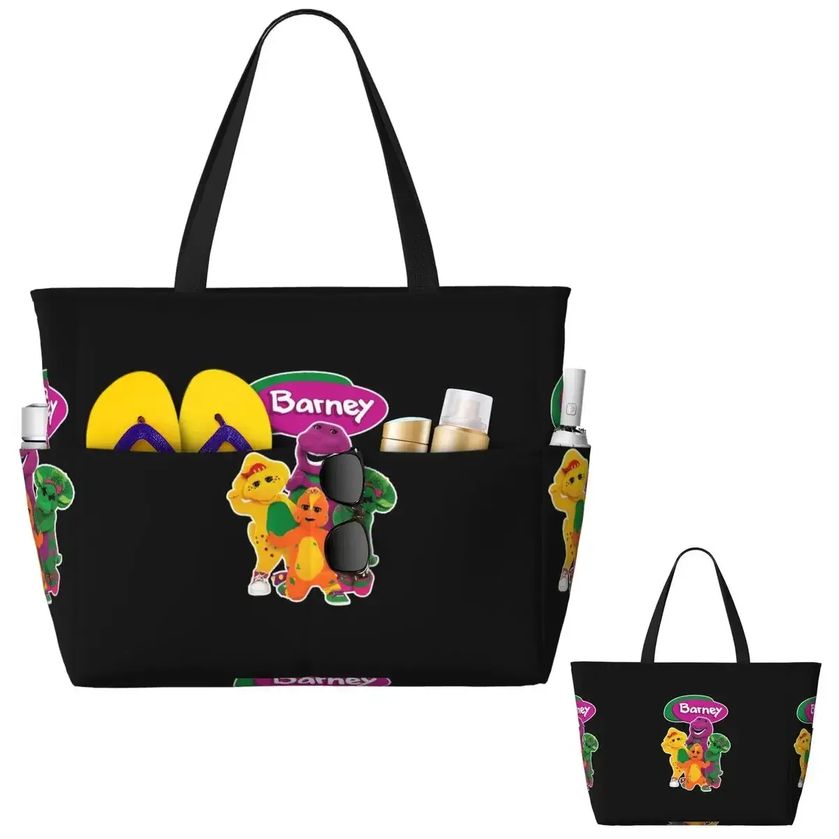 Barney And Friends – sac fourre-tout de plage, sac de sport, de yoga, grand sac fourre-tout pour femmes, sac de voyage, sac de fitness