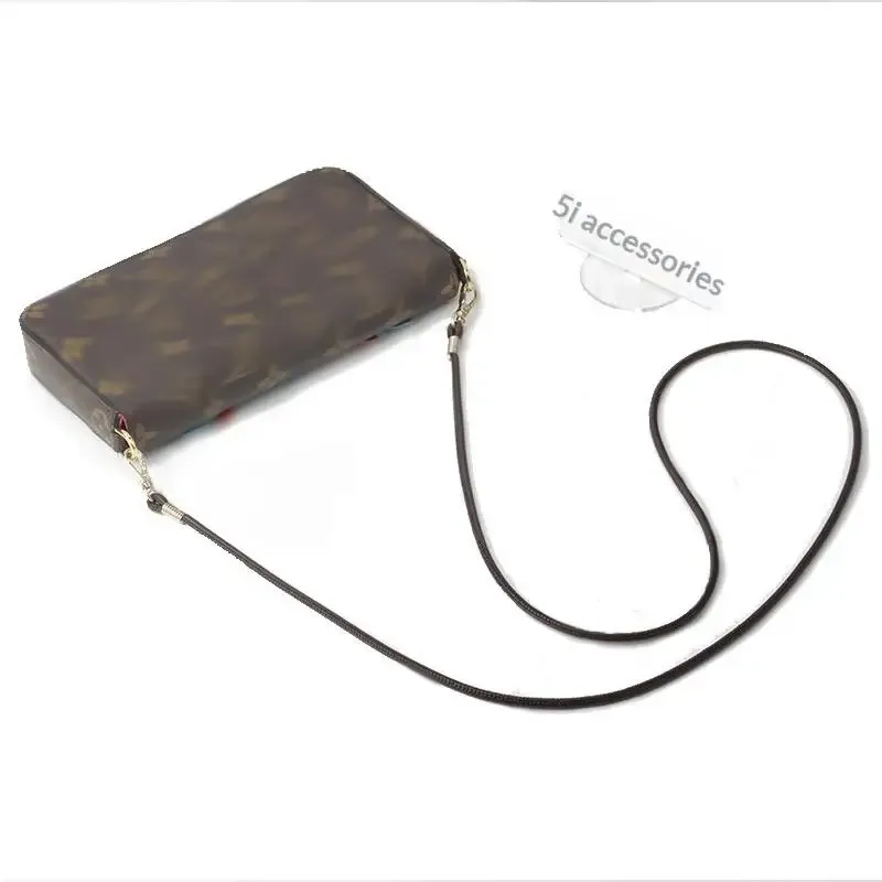 sangle de sac ronde en cuir pu pour sacs bandoulière, remplacement détachable avec cordon pour étui de téléphone, idéale pour le travail et le shopping