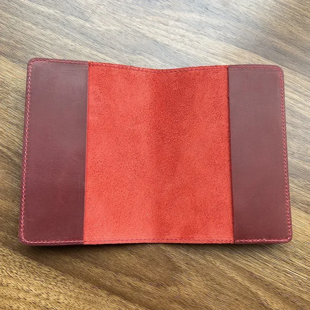 Couverture de passeport en cuir véritable portugais rétro en cuir de vache porte-passeport portugais étui à passeport unisexe portefeuille de voyage passeport