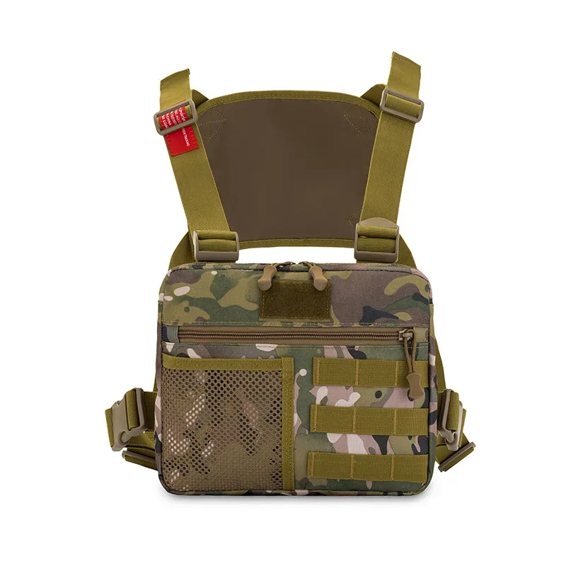 sac à dos de poitrine de camouflage pour hommes, avec plusieurs poches et compartiments, vente en gros, nouvelle collection 2023