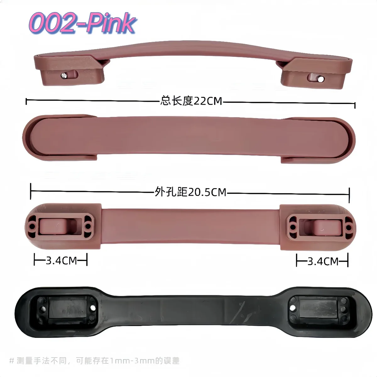 poignée de remplacement universelle noire pour valise, accessoire de bagage de voyage