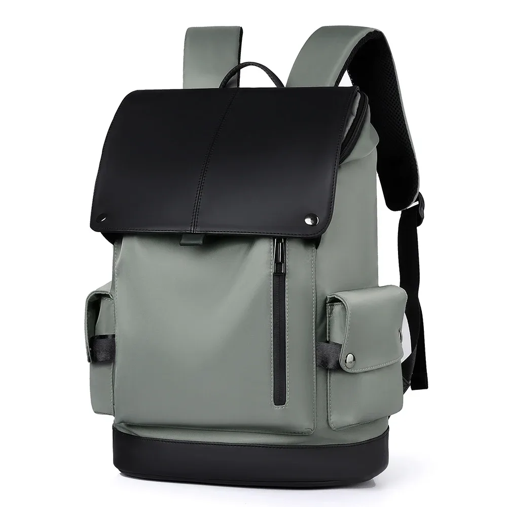 sac à dos d'affaires étanche simple pour hommes, grande capacité 15.6 pouces, stockage sur ordinateur, sac de voyage de banlieue