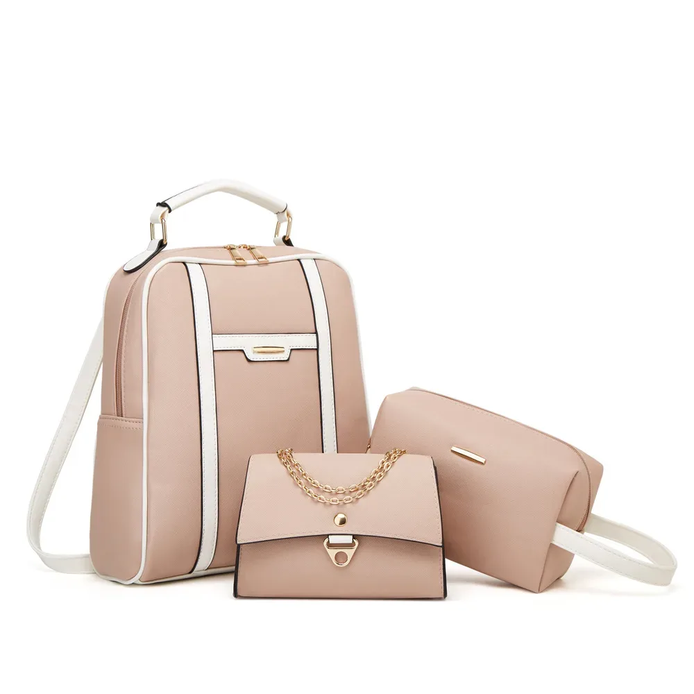ensemble de sacs à dos d'affaires légers, 3 pièces, sac pour ordinateur portable de grande capacité, sac à dos d'école de voyage