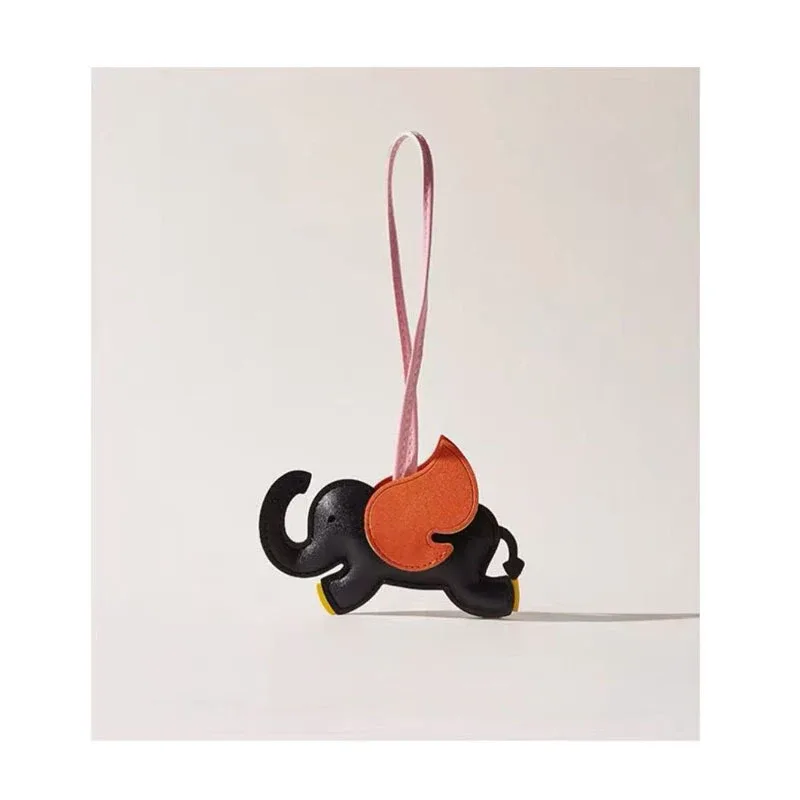 mignon et ludique en cuir dumbo sac pendentif sac à breloques sac accessoires sac d'école sac à dos charme