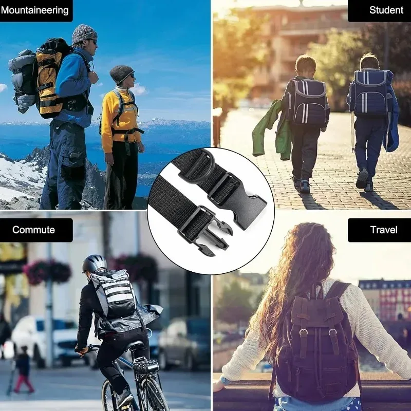 sangle de poitrine réglable pour sac à dos, harnais de transport, accessoires pour sacs tactiques de camping en plein air