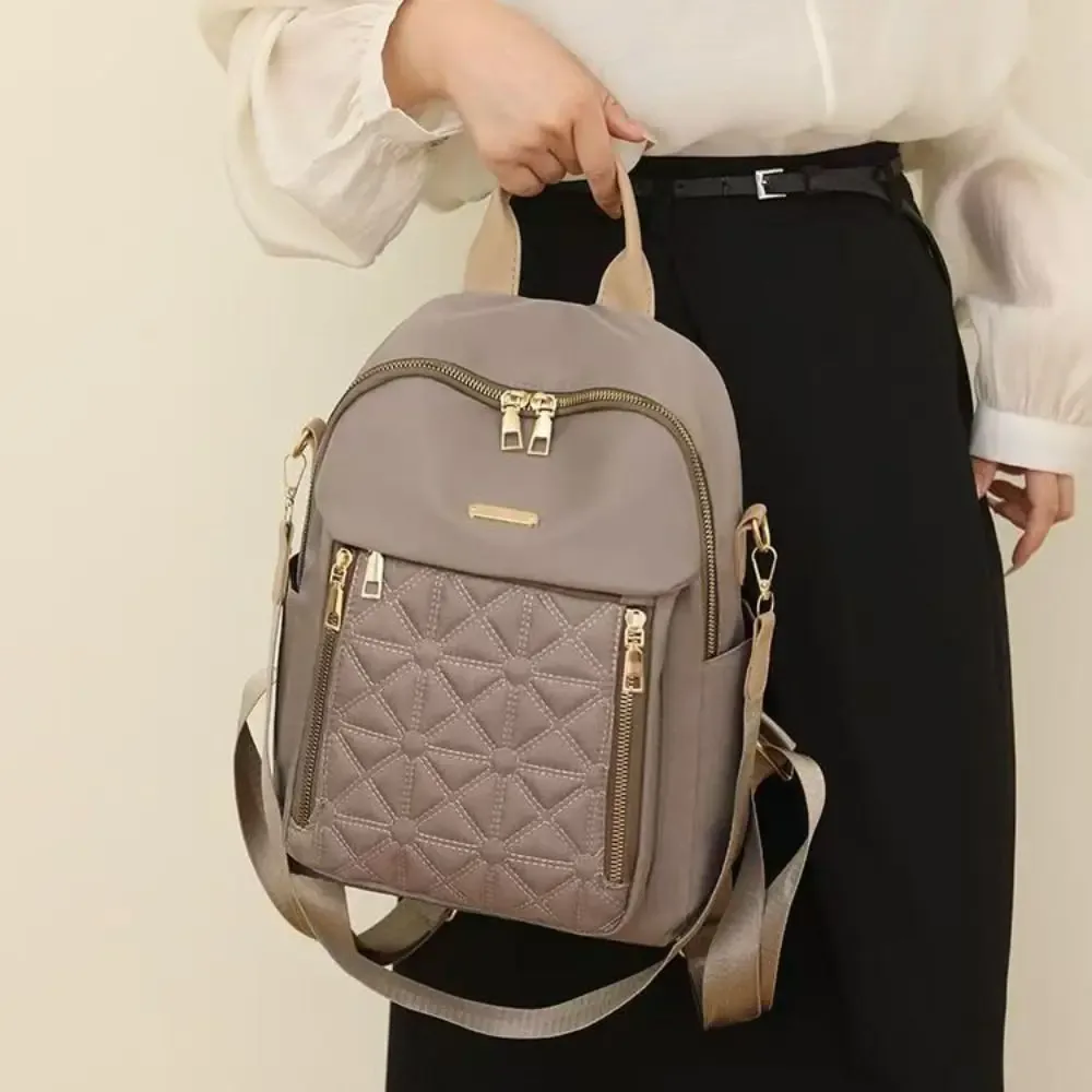 sac à dos en tissu oxford, simple et luxueux, multifonctionnel, couleur unie, sac à bandoulière, petit sac à main, sac à dos rétro