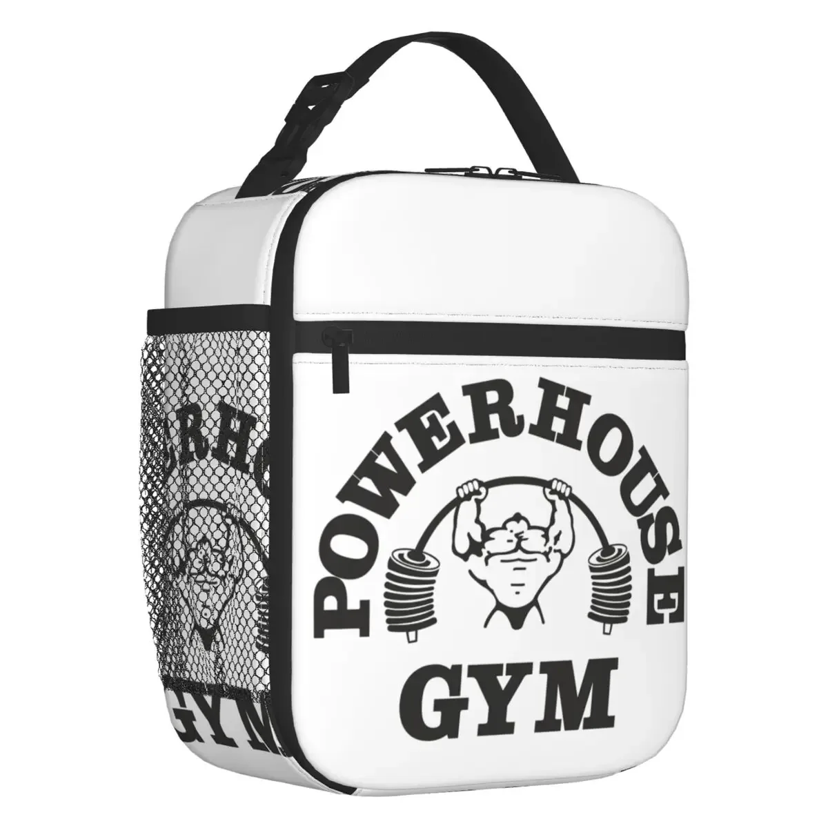 sac isotherme personnalisé powerhouse gym pour femme, sac fourre-tout portable, glacière thermique, boîte à lunch pour voyage, musculation et fitness