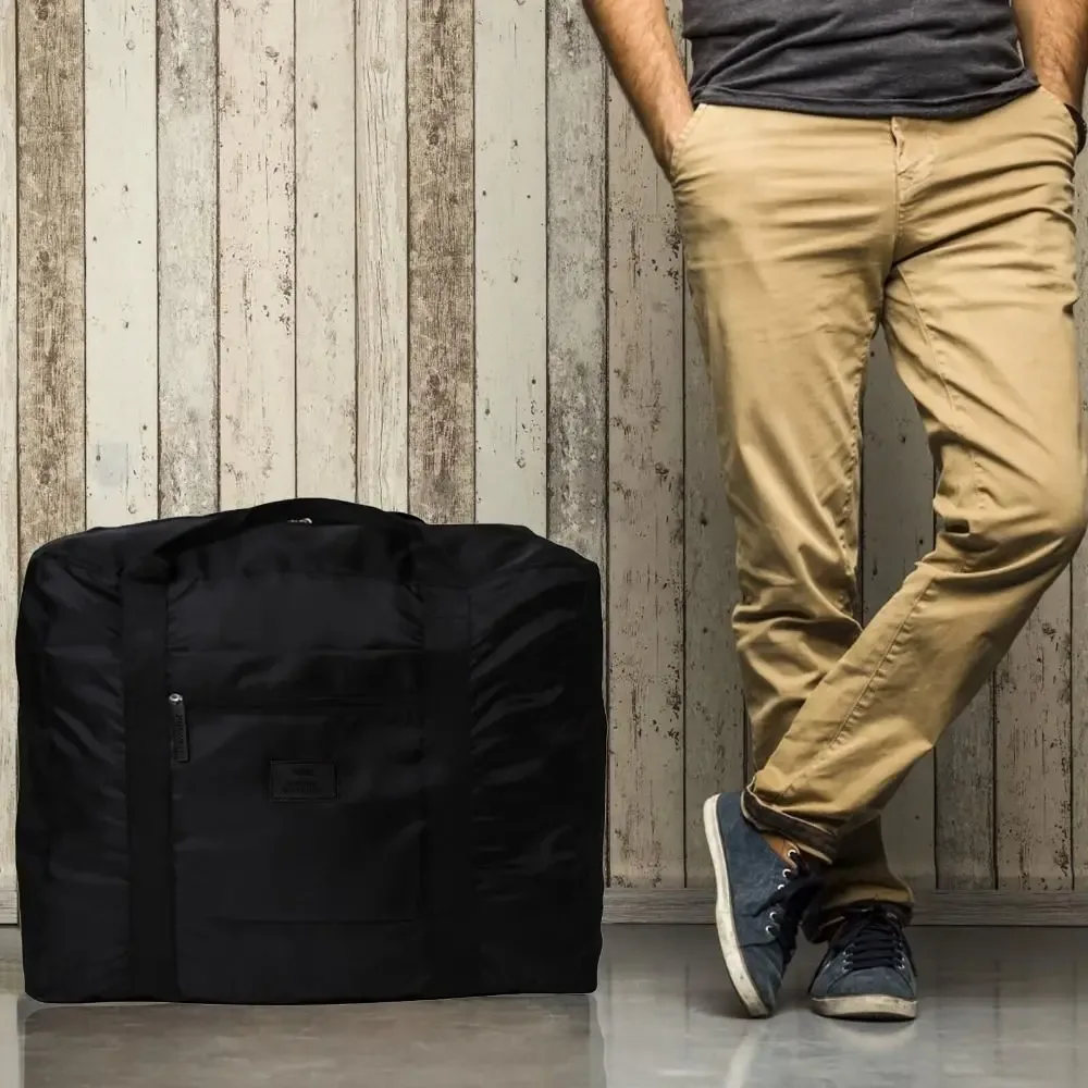 sac à bagages de voyage portable en nylon, léger, grande capacité, sac à main de fitness, poignée pliante, sac de rangement pour vêtements