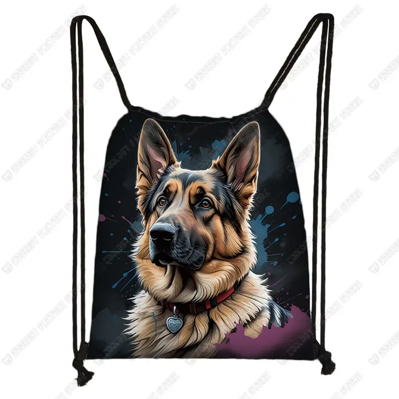 sac à dos de rangement de chaussures shih tzu, sac à livres, support, interconnexion, peinture, chien, proximité, wstring, troupeau des contribuables allemands