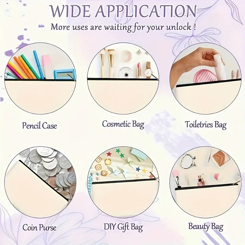 sac de rangement en toile avec motif imprimé sur le thème de la recharge, trousse de toilette et de maquillage zippée, légère et pliable, pour la maison