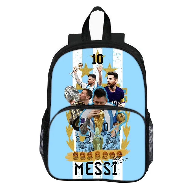 sac à dos m-messi avec poche avant pour étudiants et enfants, sac d'école pour star du football, sac de sport, sac de voyage de grande capacité