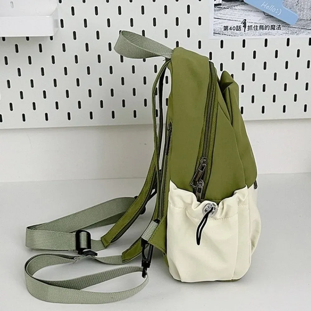 sac à dos de style coréen pour femmes, sac d'école léger en nylon pour étudiantes, sac à bandoulière de grande capacité en nylon pour voyage