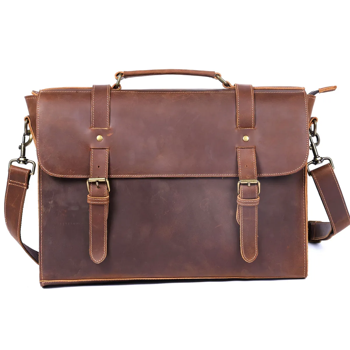 pndme business vintage luxe première couche peau de vache porte-documents pour hommes concepteur à la main de luxe en cuir véritable 15 pouces sac à main pour ordinateur portable