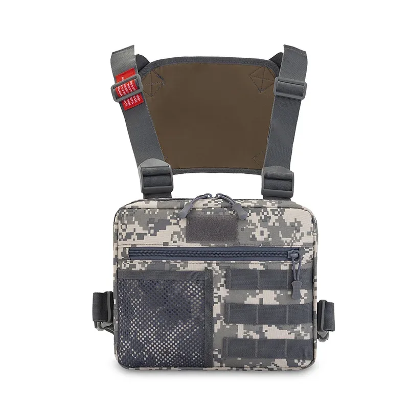 sac à dos de poitrine de camouflage pour hommes, avec plusieurs poches et compartiments, vente en gros, nouvelle collection 2023