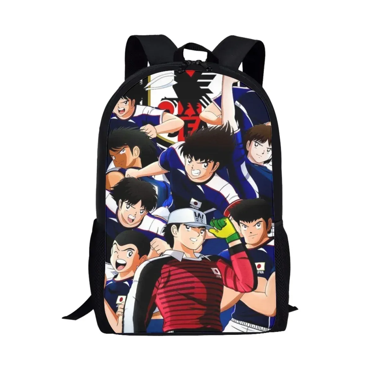 sac à dos pour enfants, sac à livres pour élèves du primaire, sacs à bandoulière décontractés, grande capacité, sac d'école japonais captain tsubasa