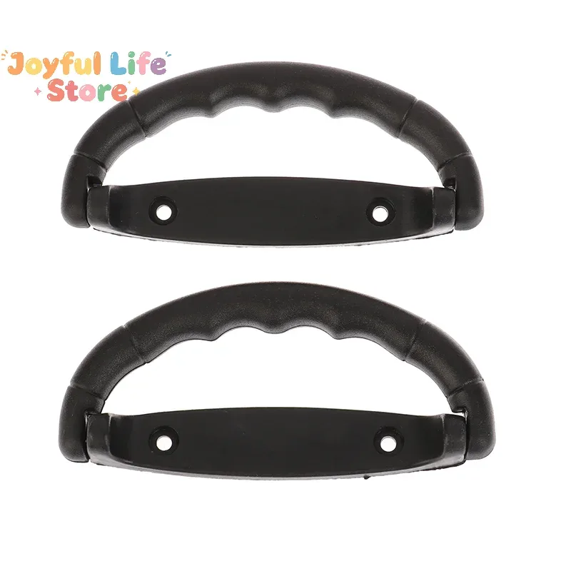 Lot de 2 poignées de valise noires en plastique, sangles de transport, poignées antidérapantes pour sacs de voyage, remplacements de boutons de boîte