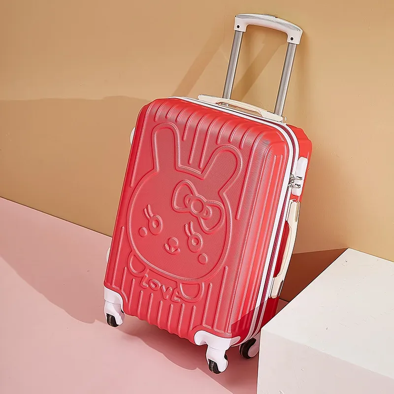 sac à bagages à roulettes de dessin animé mignon, bagage à main avec mot de passe, bagage à roulettes, bagage à main étudiant, 20 po