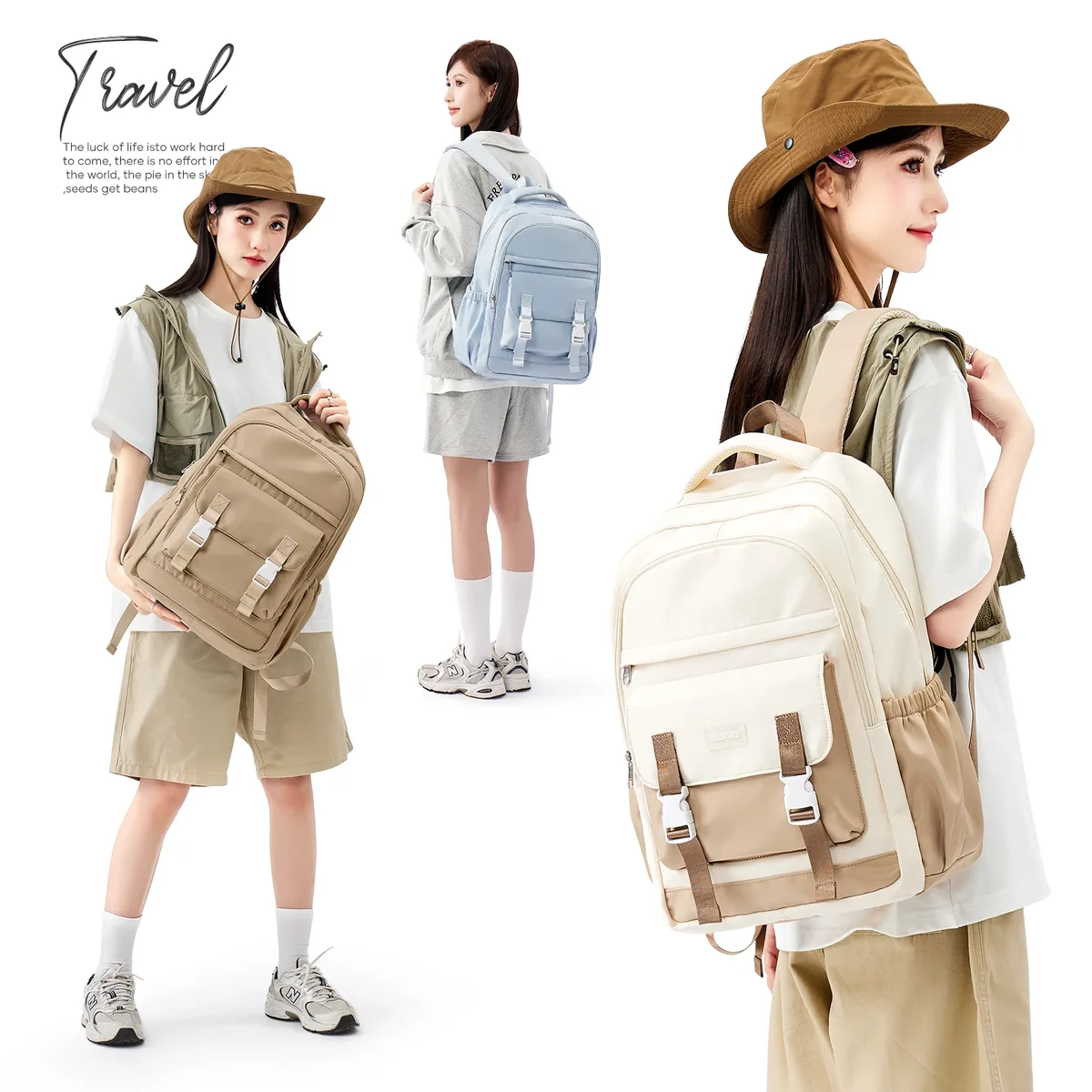 sacs à dos pour étudiants, sac à dos de grande capacité pour femmes, sac d'école tendance pour ordinateur portable, sac à livres pour filles, sac à dos de voyage, sacs esthétiques