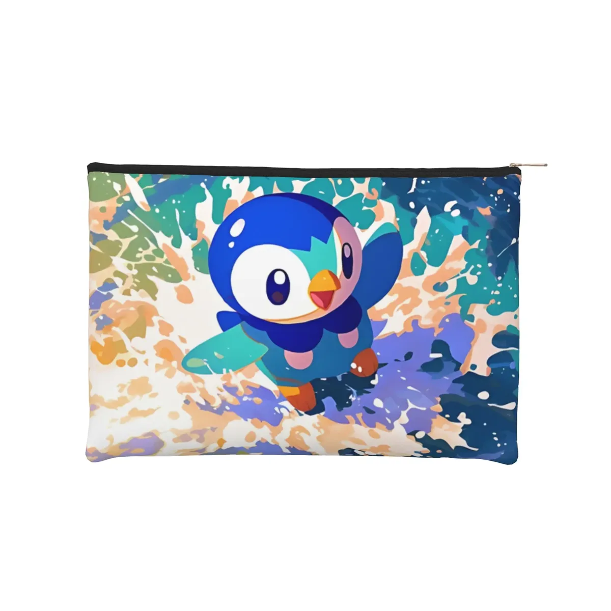 sac pliable mignon sur le thème pokémon, sac de maquillage, trousse de toilette avec fermeture éclair, pochette cosmétique de voyage