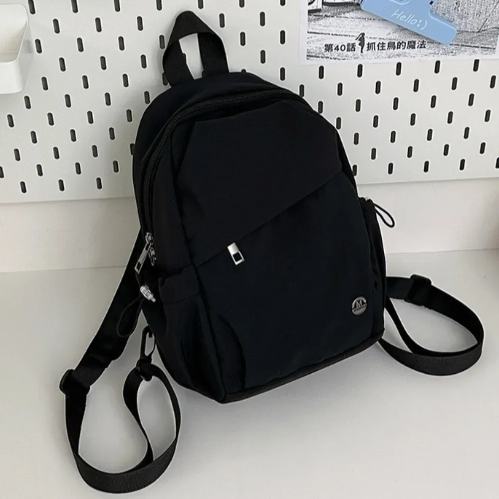sac à dos de style coréen pour femmes, sac d'école léger en nylon pour étudiantes, sac à bandoulière de grande capacité en nylon pour voyage