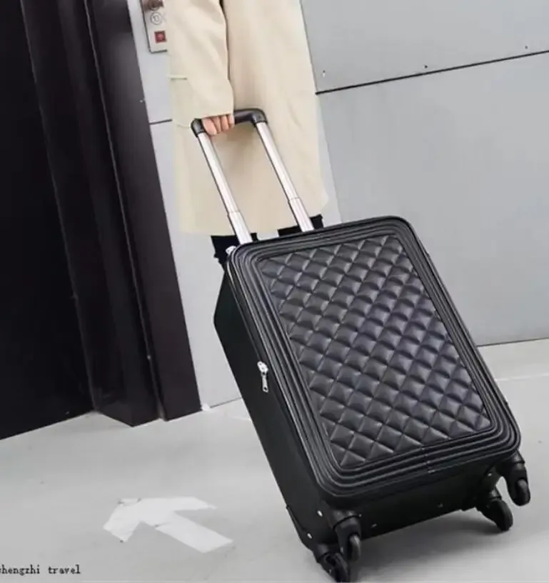 valise à roulettes carrylove en cuir pour femme, 20, 24 et 28 pouces, bagage cabine