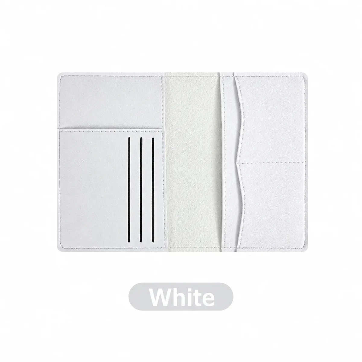 porte-passeport en cuir pu résistant aux taches, couverture de passeport multifonctionnelle, compacte pour les voyages d'affaires quotidiens.