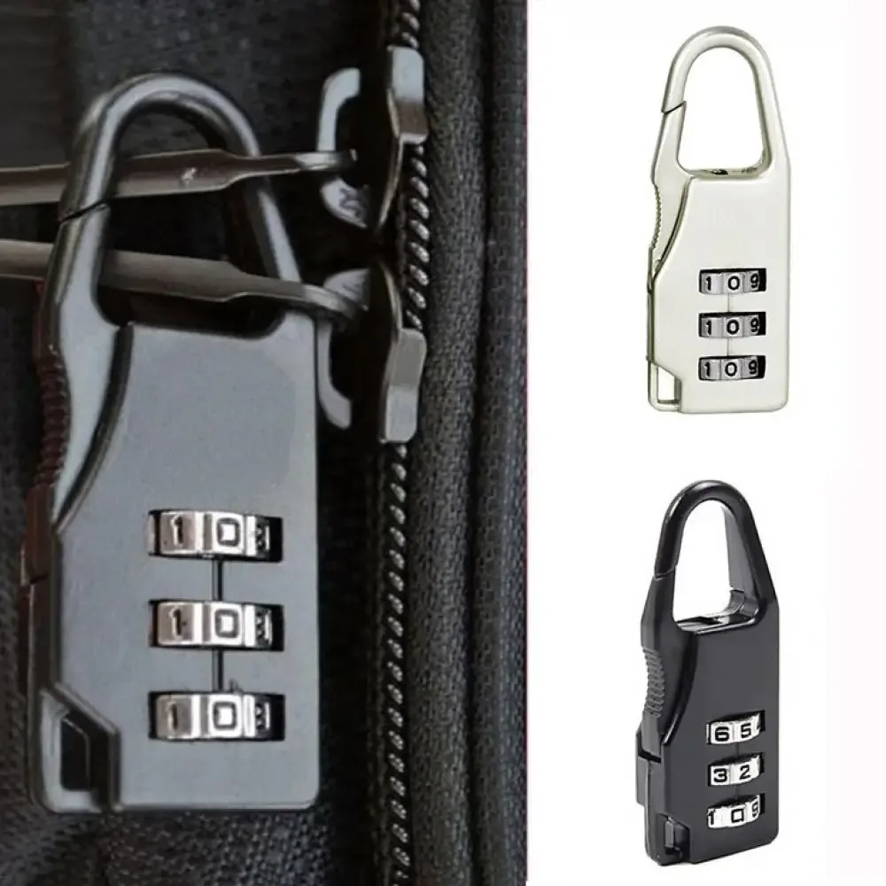mini cadenas à bagages pour sac à dos, bloc sécurisé, serrure de valise, 3-251