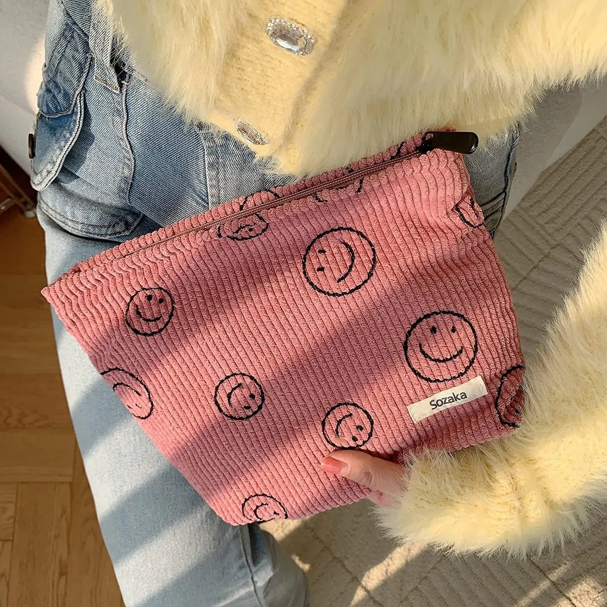 trousse de maquillage de voyage, trousse de toilette mignonne, trousse à pinceaux de maquillage, sacs cosmétiques pour femmes, trousse de maquillage à fermeture éclair pour sac à main