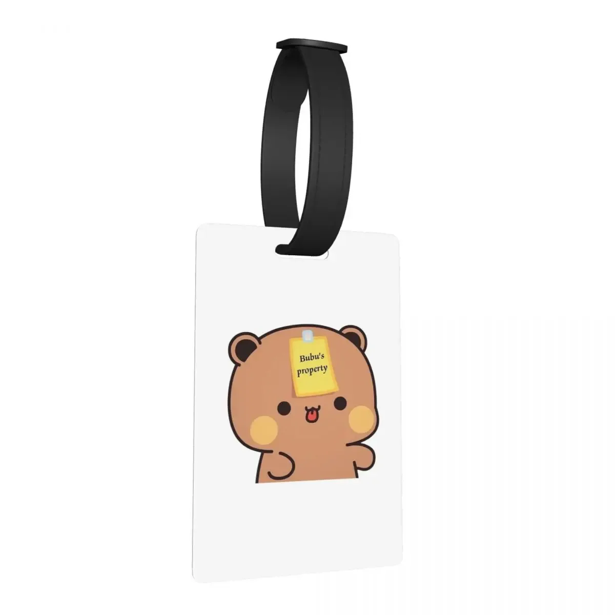 étiquettes à bagages bubu dudu panda et brownie bear couple v8 2024, étiquettes de valise, étiquettes de voyage, étiquettes d'embarquement, porte-étiquettes, nom, adresse